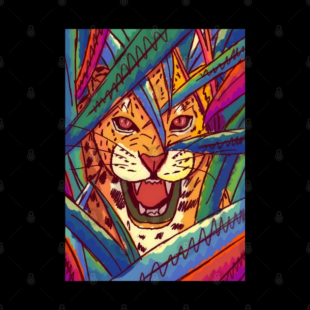 The jungle cat by Swadeillustrations