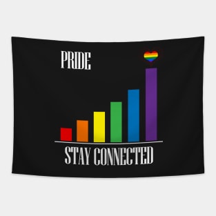 LGBT Gay Pride - Stay Connected Tapestry