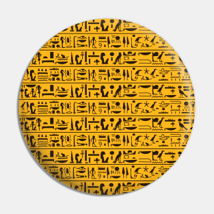 Ancient egypt brown hyeroglyphs pattern Pin