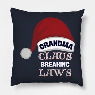 Grandma Claus Rebel Chic Pillow