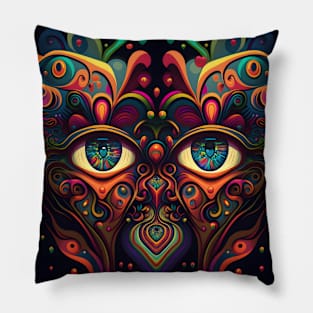 Trippy Face Pillow