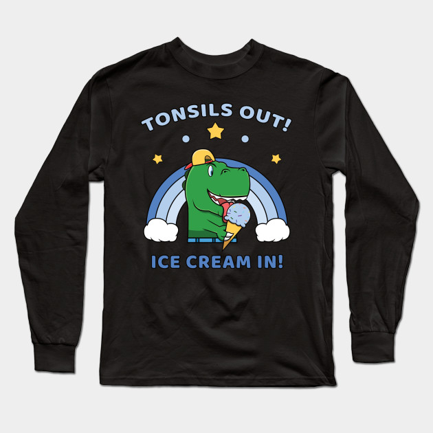Unicorn Tonsils Surgery Funny Shirt Tonsil Out Ice Cream in Kids T-Shirt