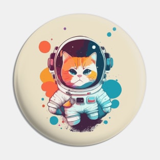 Space Cat Adventures Beyond the Stars Pin