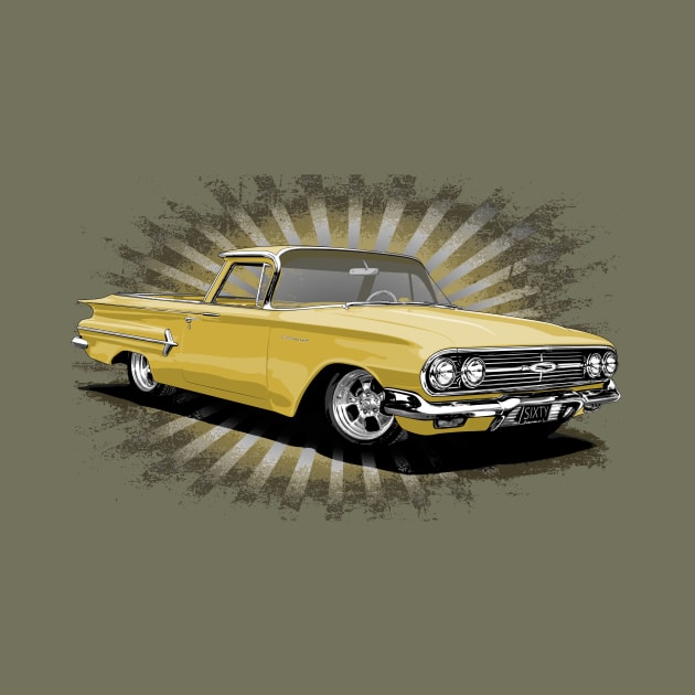 Yellow 1960 El Camino by ZoeysGarage