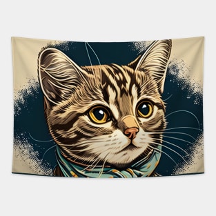 Vintage Best Cat Mom - Cat Mother - Proud Cat Mom Tapestry