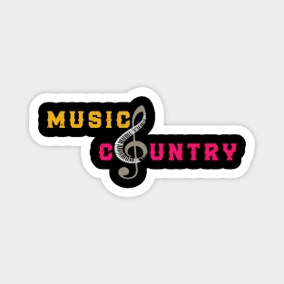 MUSIC COUNTRY Magnet