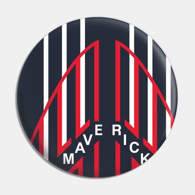 Maverick Top Gun Pin by Super Secret Villain