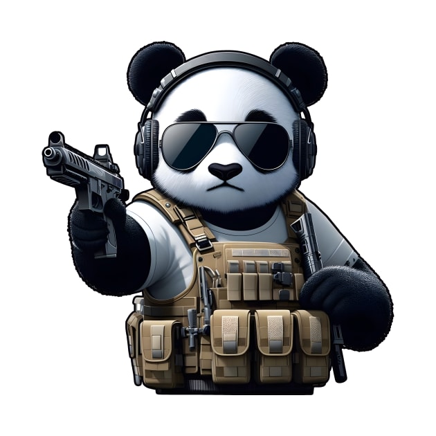 Tactical Panda by Rawlifegraphic