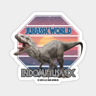 Jurassic - Indominus Rex -  Dinosaur Movie Sunset Magnet