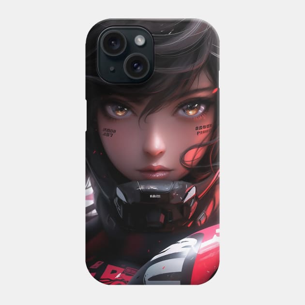 Anime Race Girl | High Quality Anime Artwork | Chibi Manga Anime Art Phone Case by AlNoah