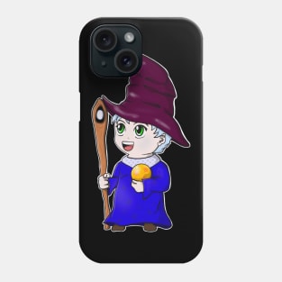 Chibi Wizard Cute Anime Magician Character Phone Case