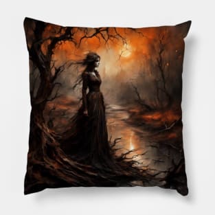 Sephira - the wild witch of the woods Pillow