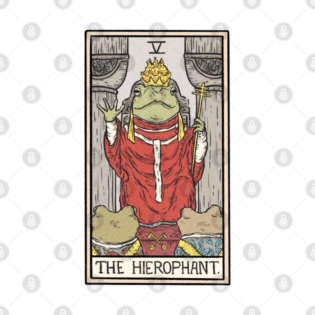 The Hierophant Toad Tarot by Jewelia