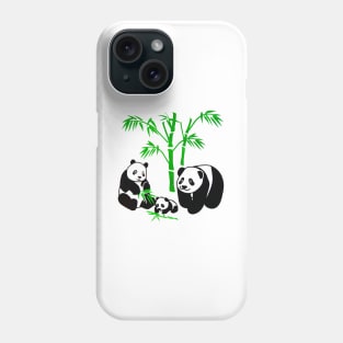 Panda bear family Phone Case