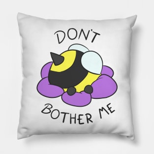 Don't bother me - Bee headfirst in flower Pillow