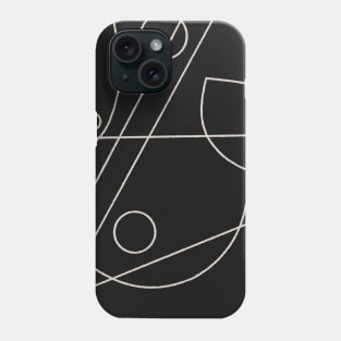 Abstract Bowls Geometric Monochrome Black and White Phone Case