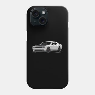 Challenger Hellcat (white) Phone Case