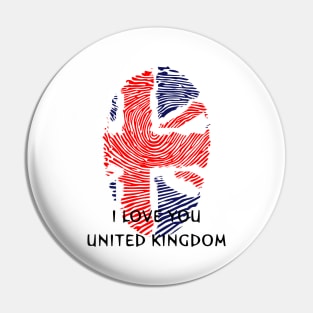 I love you united kingdom Pin