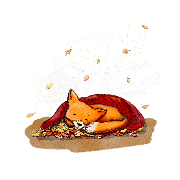 The Fox Under The Blanket by Iriska_Bantikova