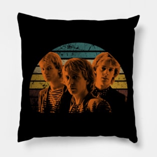 Outlandos d'Amour Couture Unleash Your Rebel Spirit with Polices Band Threads Pillow