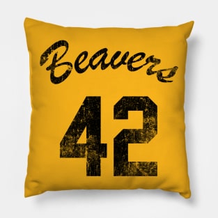 Beavers 42 Pillow