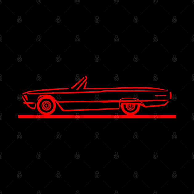 1966 Ford Thunderbird Convertible Red by PauHanaDesign