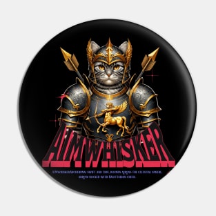 Sagitarius Knight Cat - Zodiac Astrology Armor Pin