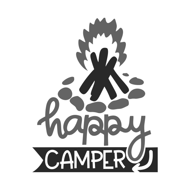 Happy Camper Outdoors Shirt, Hiking Shirt, Adventure Shirt by ThrivingTees