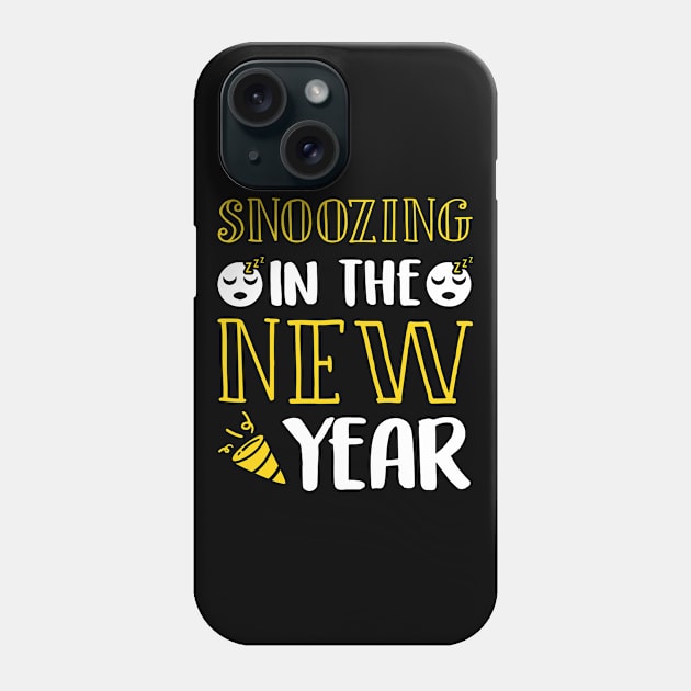 2020 New Year Snoozing In The New Year Pajama product Phone Case by KnMproducts