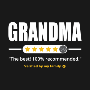 Five Stars Grandma T-Shirt