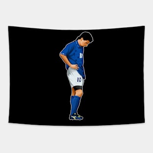 Roberto Baggio #10 Miss The Penalty Tapestry