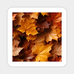 Autumn Leaves Pattern 19 Magnet