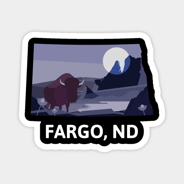 Fargo, ND Magnet by A Reel Keeper