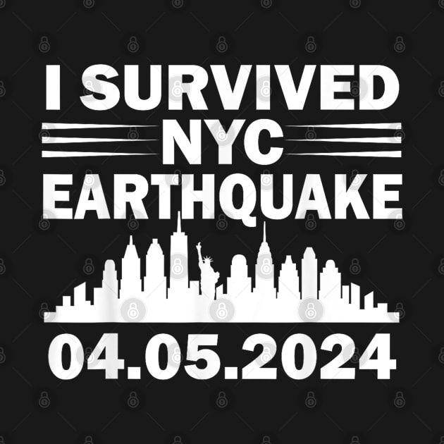 I Survived NYC New York 2024 Earthquake Funny Geology Joke by OialiCreative