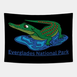 Everglades National Park Vintage Alligator Tapestry