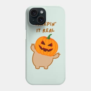 Keeping It Real Halloween Pumpkin Head Sloth Phone Case