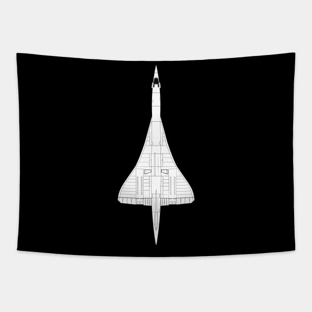 Concorde Jet Passenger Aircraft Airplane Plane Tapestry by BeesTeez