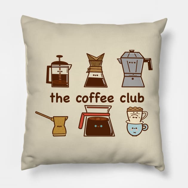 The Coffee Club Pillow by Fluffymafi