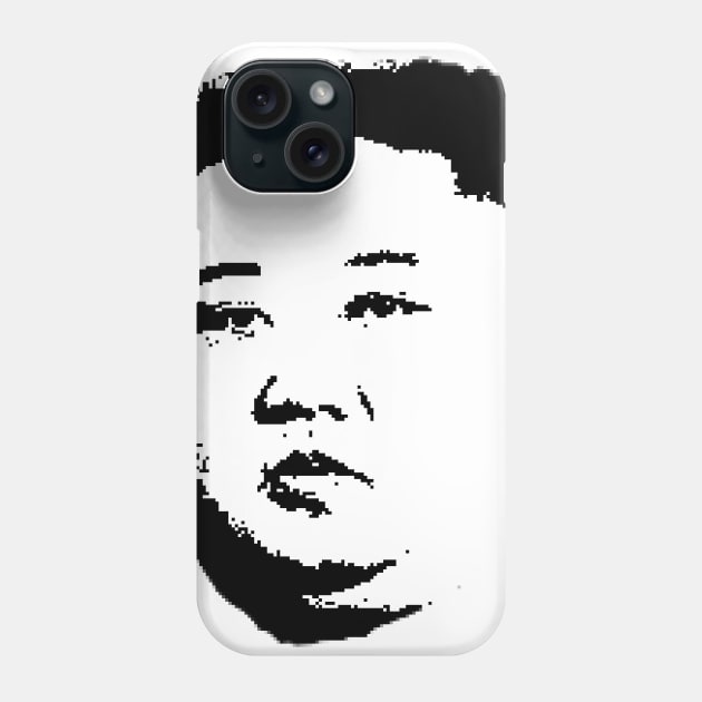Kim Jong-un Pop Art Portrait Phone Case by phatvo