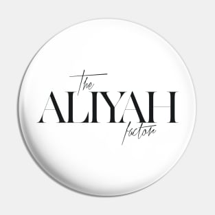 The Aliyah Factor Pin