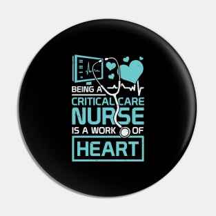 Intensive Critical Care Nurse Gift Pin