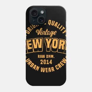 New York quality vintage clothing style typography lettering Phone Case