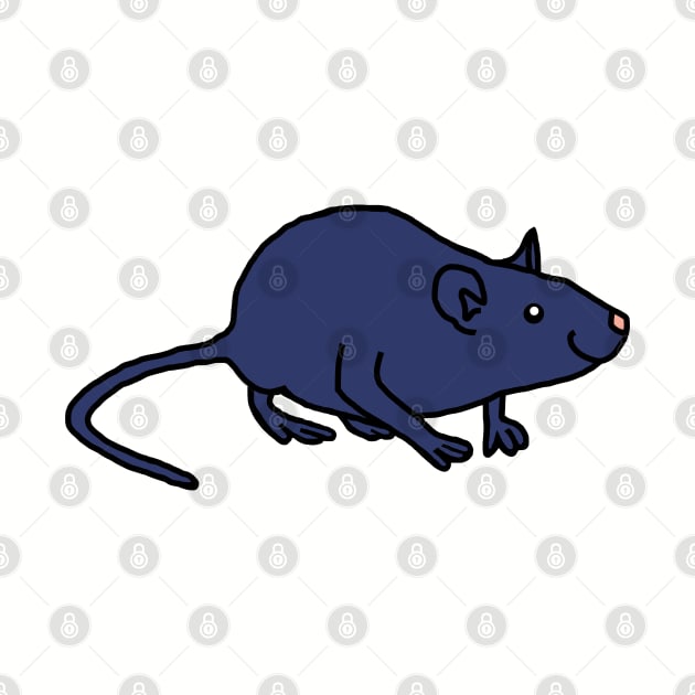 Blue Rat by ellenhenryart