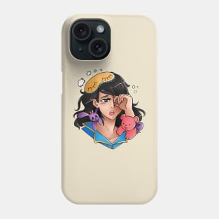 sleepy girl Phone Case