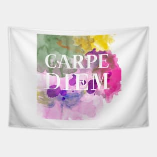 CARPE DIEM Watercolor Tapestry