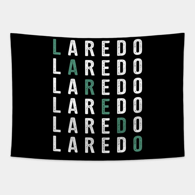 Retro Laredo Texas Tapestry by JKFDesigns