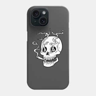 SKULL SMOKE JOINT Phone Case