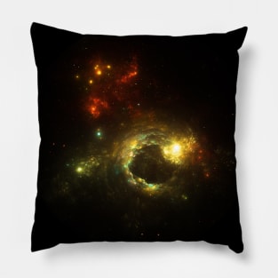 Fiery Space Vortex Pillow