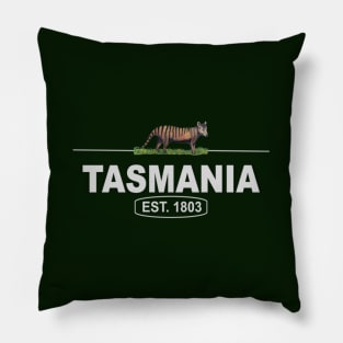Tasmania, Australia with Tasmanian Tiger Pillow