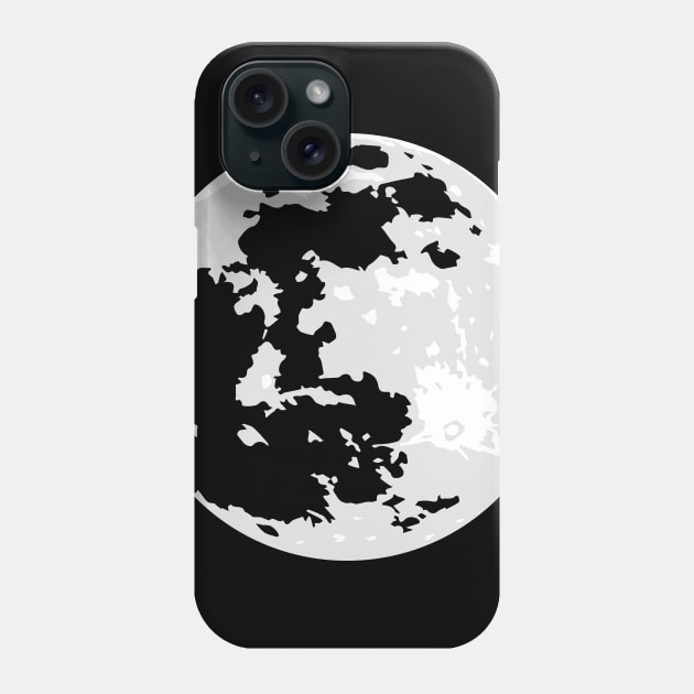 Full Moon Transparent Plains / Seas Phone Case by LucentJourneys